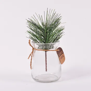 

Artificial Flower Green Pine Needle Fake Plant Branch For Christmas Tree Decoration Accessories DIY Plants Faux Plants