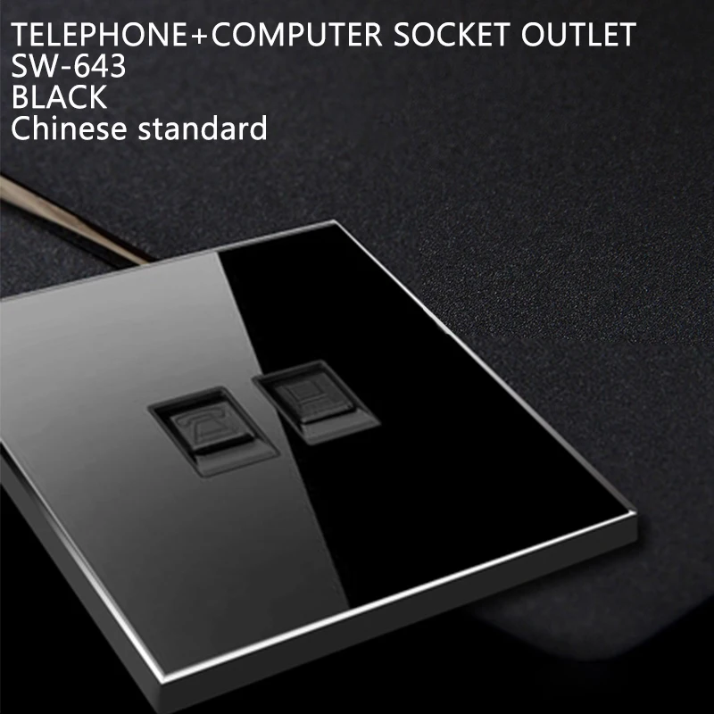YIJIA китайский стандарт черный/белый 86*86 мм 16A usb розетки и переключатель 86 Тип 110-250 В сталиновая панельная розетка для дома и офиса