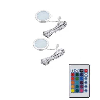 

Remote control RGB Decoration Dome lamp LED Spot Cabin Ceiling light 2pc Kit for Camper Van Caravan Motorhome
