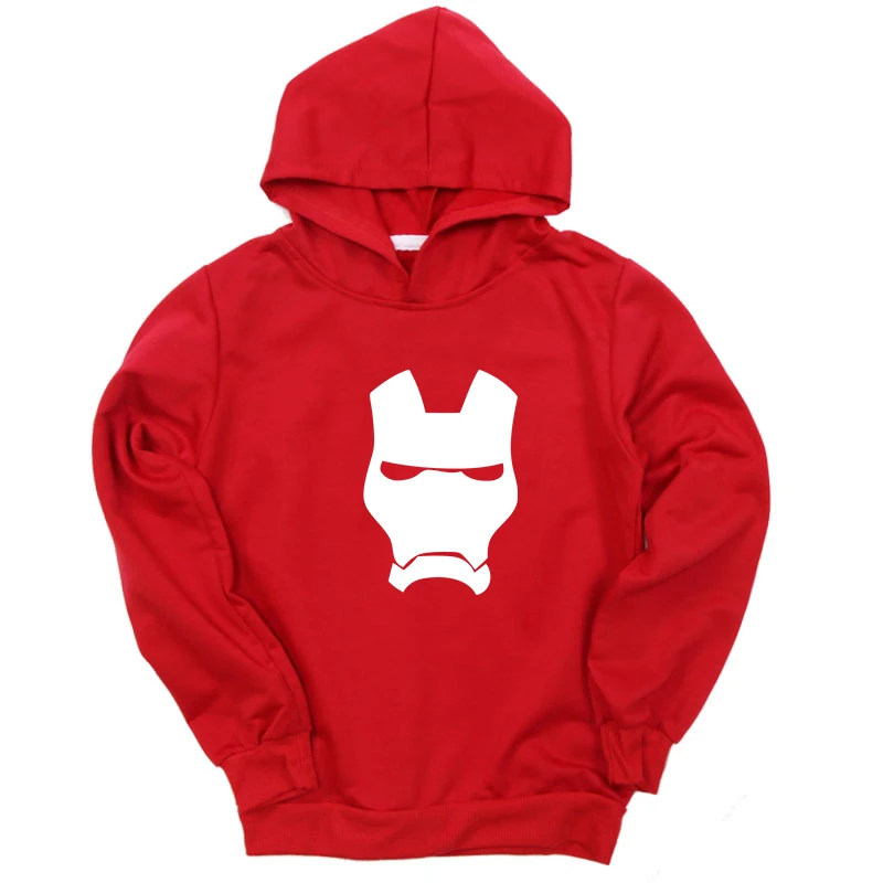 Hoodies 7 Толстовки для мальчиков и девочек с суперменом и Железным человеком; толстовки с капюшоном для малышей; осенние толстовки; Детские топы с длинными рукавами; хлопковая одежда - Цвет: Hoodies 7