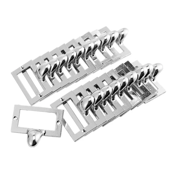 

20 Pieces Card Holder Drawer Pull/Label Frames Card/Label Holder/Tag Pull/Cabinet Frame Handle/File Name Card Holder-Art Silver