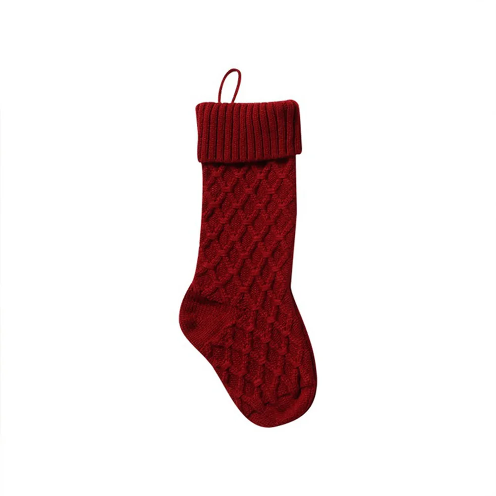 Christmas Stockings Candies Biscuits Gift Packaging Holder Xmas Stockings Christmas Tree Decoration Hanging Ornement