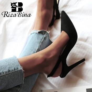 

RIZABINA New Arrival Women Sandals Wedding Slip On Summer Shoes Woman Party Office Spring Sandals Female Footwear Size 33-41