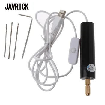 

Mini Electric Drill Handheld Drill Bits Kit Epoxy Resin Jewelry Making Wood Craft Tools 5V USB Plug Screwdriver Tool Kit