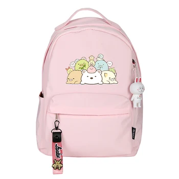 

Sumikko Gurashi Printing Backpack Women Cute Backpack Kawaii School Back pack Nylon Pink Backpack Cartoon Travel Backpack