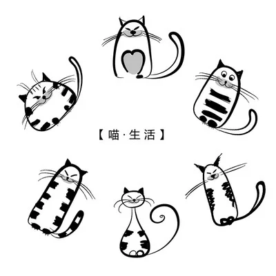 6pcs Round Bowl Cat Ceramic Vinegar Seasoning Butter Dish Mini Sauce Salt Snack Small Plate For Kitchen Gadget ceramic dinner