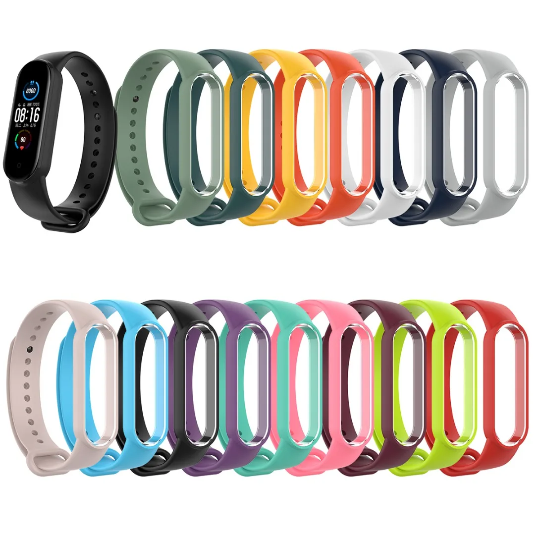 Fashion Multiple Colour For Xiaomi Mi Band 5 Wrisbands Adjustable Replacement Sport Watch Soft Belt Bracele Strap | Наручные часы