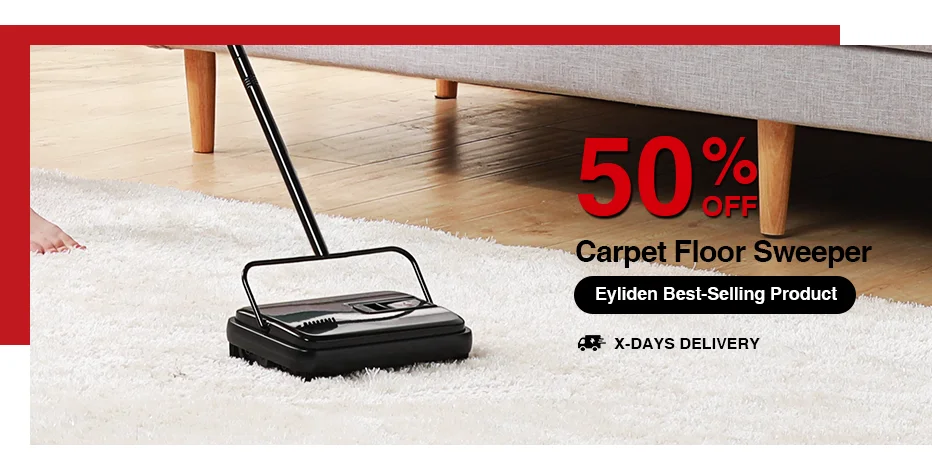 Eyliden Carpet Floor Sweeper Cleaner 
