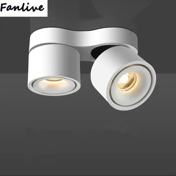 

5pcs 2x15W 2x20W Adjustable 30W 40W COB LED Downlight Spotlight Recessed Ceiling Light Rotatable Replace Halogen Lamp