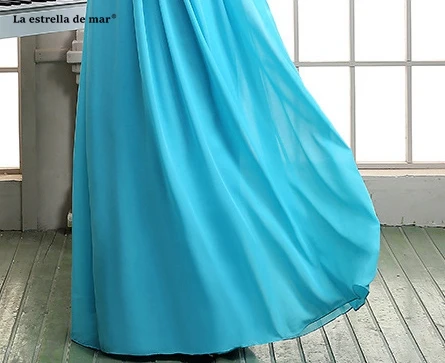 Vestido madrinha, сексуальное шифоновое платье трапециевидной формы с v-образным вырезом, украшенное бисером, цвета: зеленый, синий, розовый, фиолетовый, желтый, длинное платье подружки невесты для свадебной вечеринки