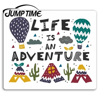 

Jump Time for Camping Quote Vinyl Stickers Tent Life Sticker Laptop Luggage Waterproof Accessories Car Bumper Window Decal