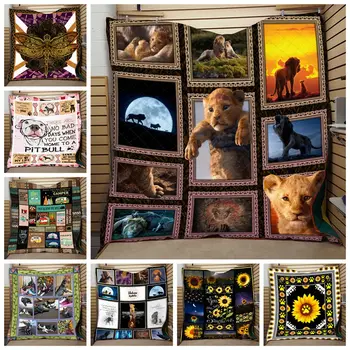 

3D Customize Print Quilt For Kids School Adults Bed Soft Warm Thin Blanket Summer Quilt King Size