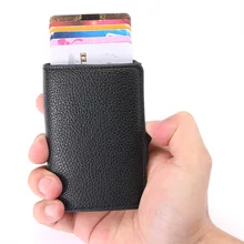 Bycobecy Новое поступление мягкий кожаный кошелек RFID Блокировка ID держатель для карт многофункциональный высококачественный Кошелек 3 цвета чехол для карт