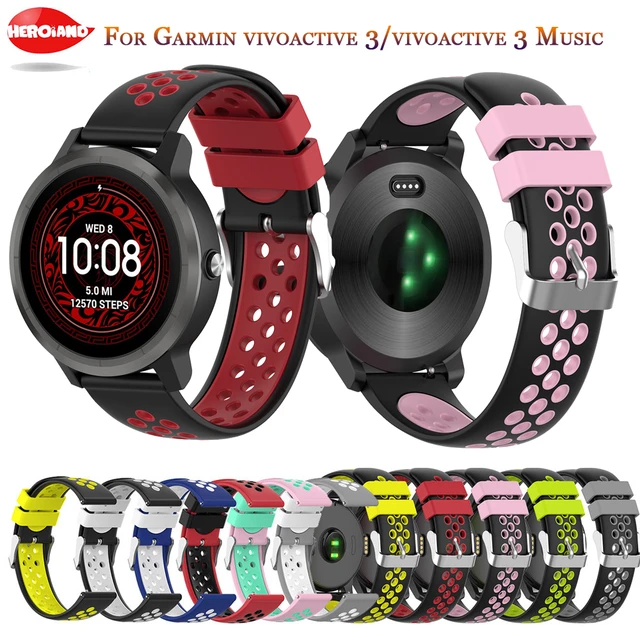 pour Garmin Forerunner 245 / 245M Sport doux remplacement en silicone du  bracelet montre bracelet