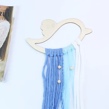 

60cm*25cm INS Nordic Bird Decor Banner Baby Room Decoration Bedding Bumpers Kids Party Flags Kids Girls Room Decor