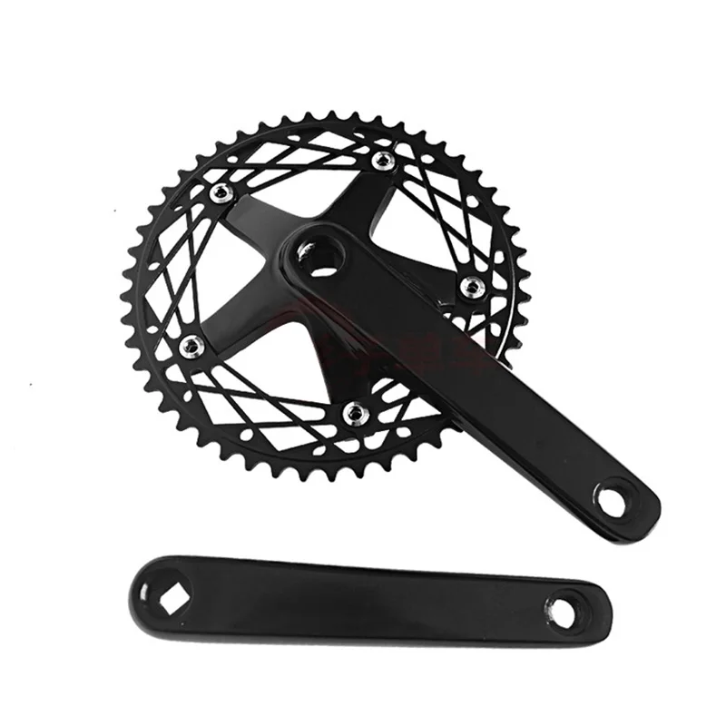 Fixed gear Single Speed Track Cranks Crankset 165mm 46t Black
