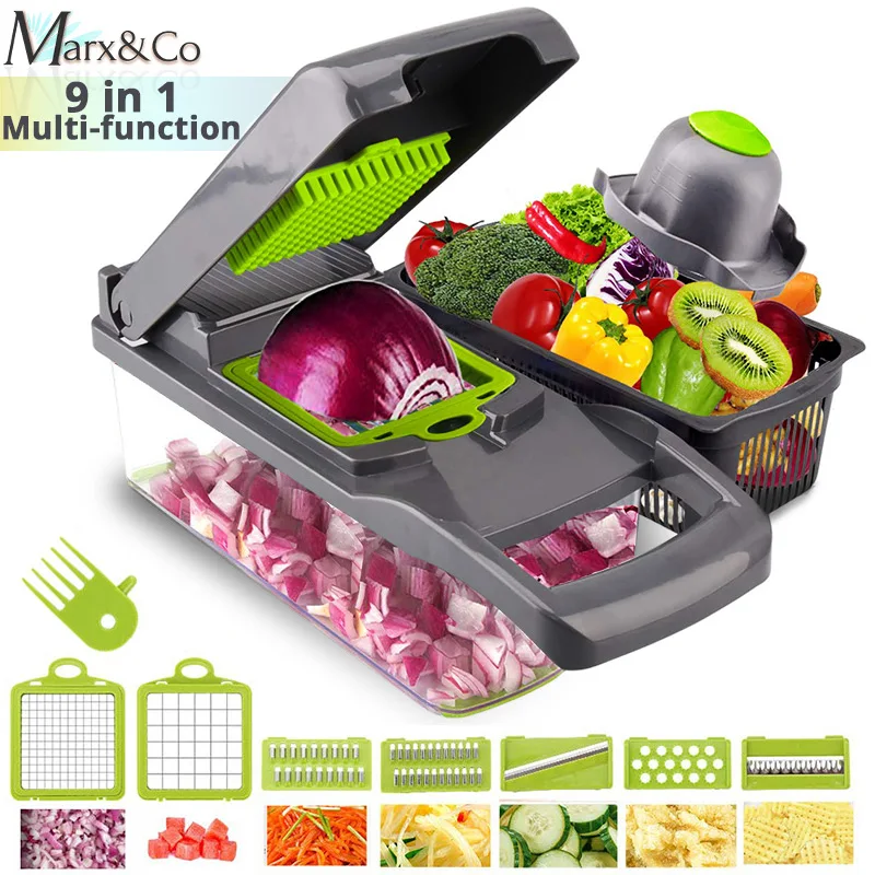 9-in-1 Vegetable Chopper - Multi-Function Veggie Slicer Dicer For Kitchen - View #2