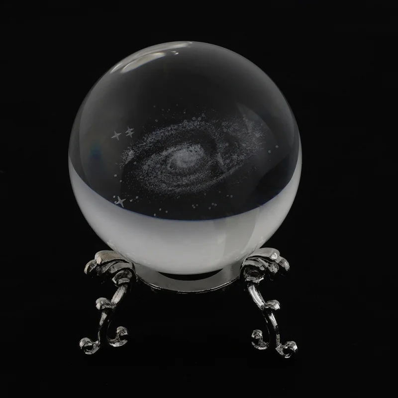 6 см солнечная система шар 3D миниатюрные планеты лазерная гравировка МОДЕЛЬ Сфера стекло Галактика космический шар орнамент домашний Декор подарок - Цвет: A4