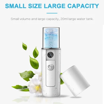 

Face Stream Beauty Spray Hand-held Water Machine Moisturizing Nano Ionic Mist Face Humidifier Sauna Facial Pore Cleansing Tool