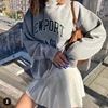 brandy Oversized hoodies 2020 Autumn winter woman sweatshirt for teens girls Fleece thick Sportswear school clothes korean style 1