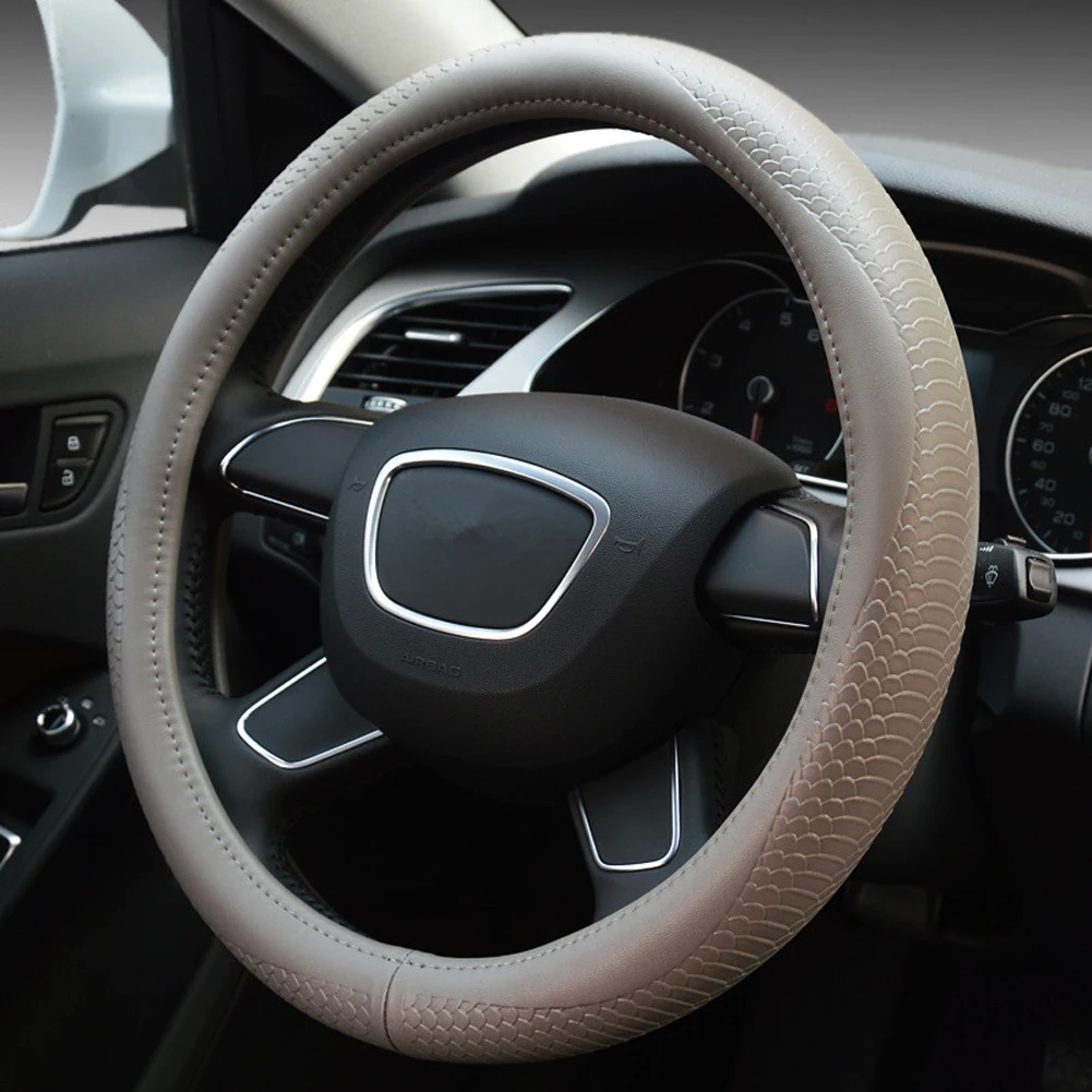 Черная искусственная кожа размер 38 см для BMW Audi Lada Ford Nissan Volkswagen VW Skoda Chevrolet и т.