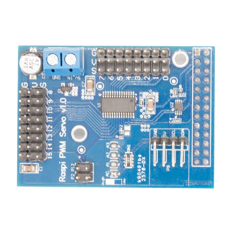 1 шт. Raspberry Pi 16-way Управление Плата расширения для Arduino Поддержка 256-way рулевой двигатель