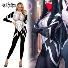 Цветной костюм для косплея, черный костюм Человека-паука, женская одежда для косплея, карнавальный костюм Пурима, костюм супергероя, костюмы для косплея