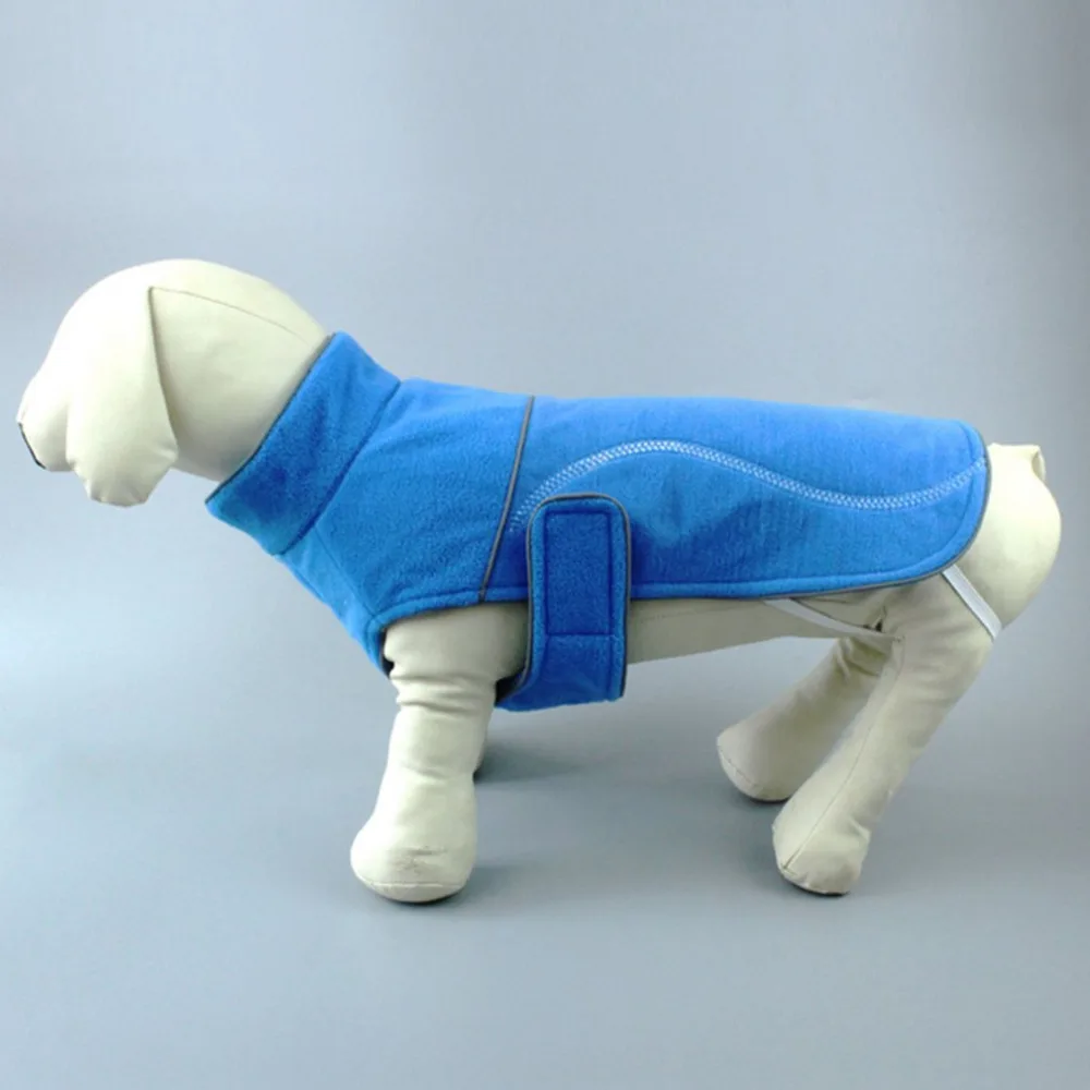 Утолщенная флисовая куртка для собак удобная куртка для собак демисезонная одежда для домашних животных Одежда для щенков теплый жилет уличная одежда