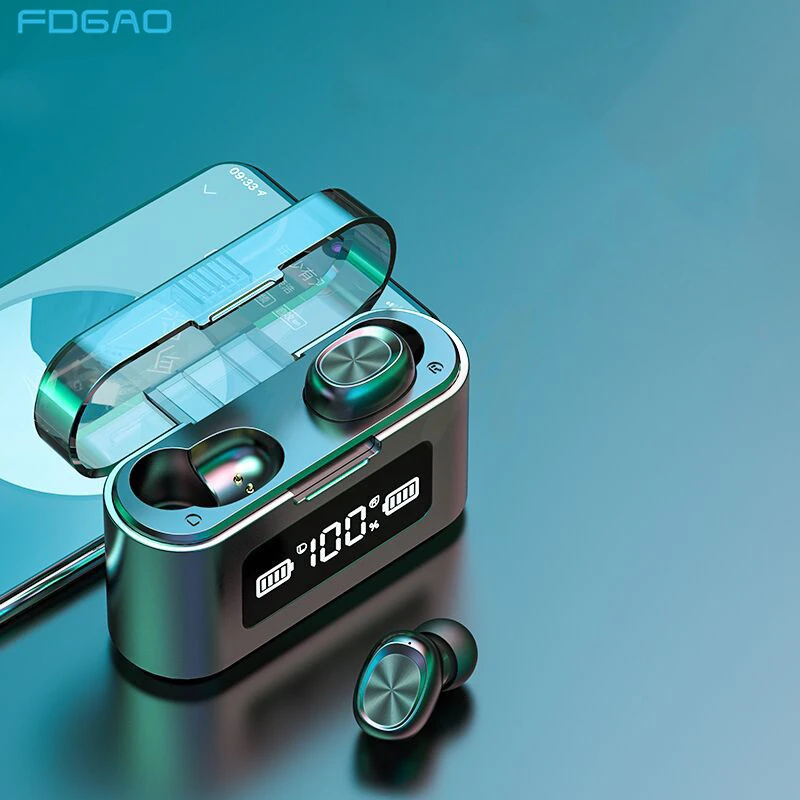 TWS Bluetooth Wireless Headphones with Mic Hifi Stereo Bluetooth Earphones Earbuds Sports Waterproof Wireless Headsets For Phone