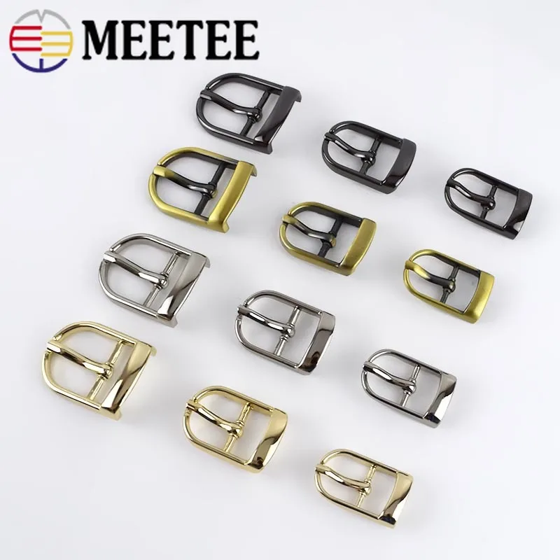 Meetee 5/10 шт. 13/16/20/25 мм Металлические Булавки для ремня пряжки ремешок слайдер обувь