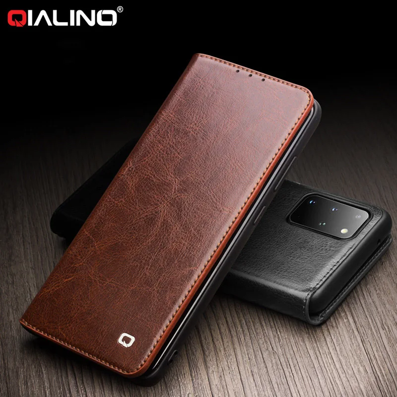 

For Samsung Galaxy S20 Ultra S20+ Handmade Genuine Leather Case For Samsung S20 Plus 5G Original Cow Skin Cover With Card Slot