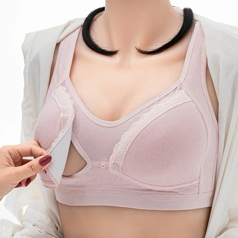 Breastfeeding Maternity Nursing Bras Cotton Pregnancy Clothes For