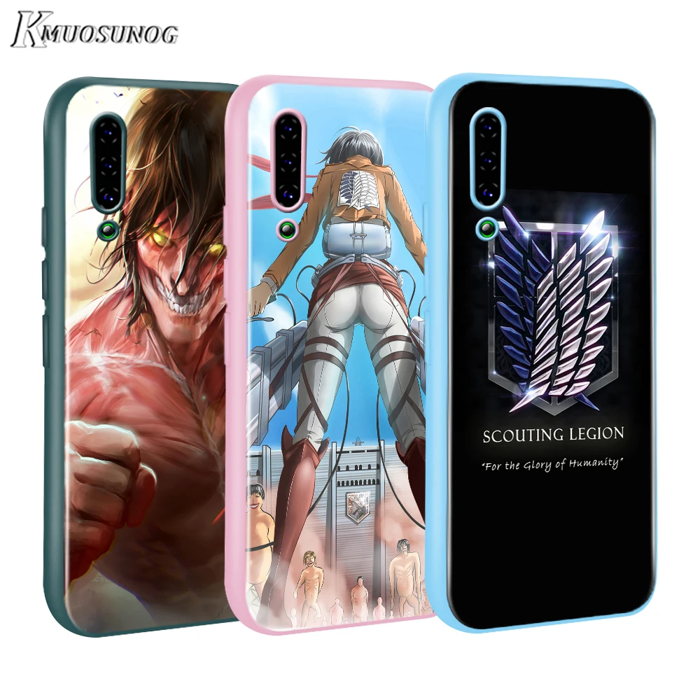 

Anime Japanese attack on Titan Baseus Candy Color Cover for Xiaomi Mi NOTE 10 9 8 Pro 9T SE A1 A2 A3 CC9 SE Lite F1 Phone Case