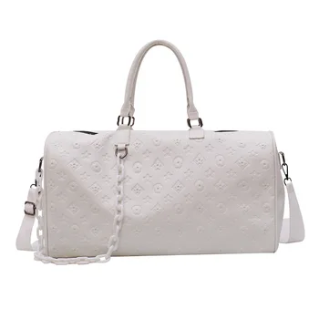

2020 New Travel Bag Large Capacity Pu Material Hand Luggage Bag Sports Fitness Bag Duffle Bag Women