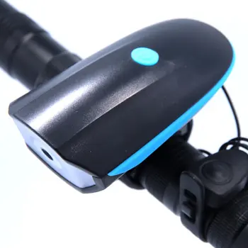 

7588 Night bike charging glare light Cycling Equipment Accessory set High Power Bicycle horn Bicycle Light