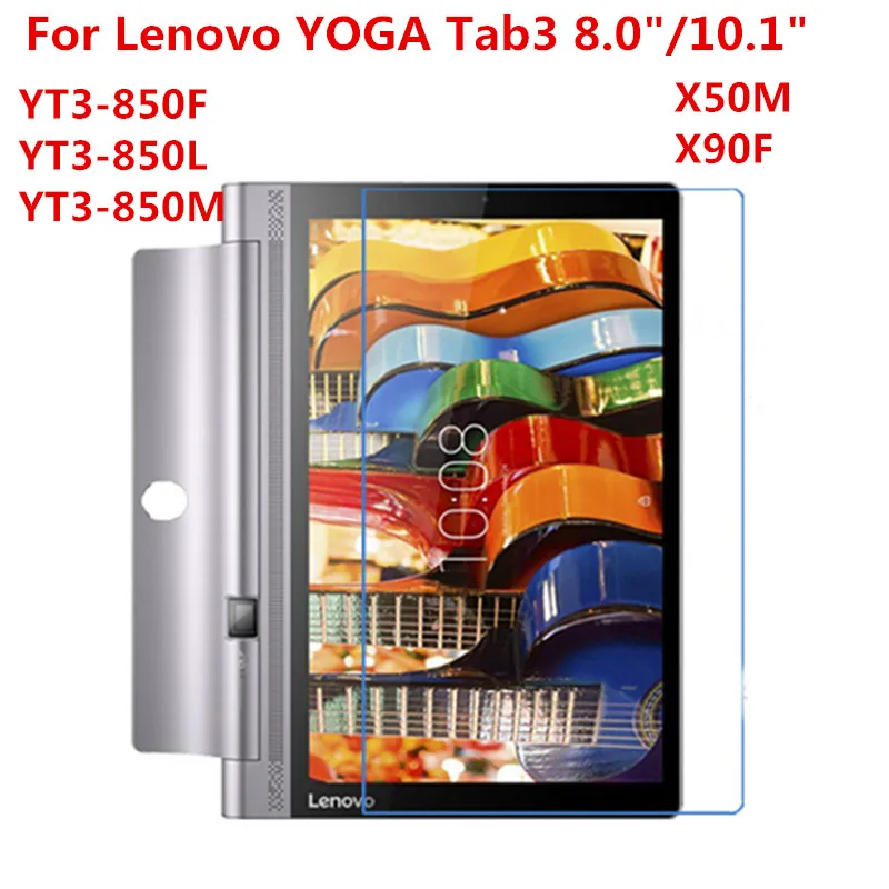 Vidrio templado para Lenovo YOGA Tab 3 8,0 10 10,1 X50F X50M Plus Pro X90F YT3 850F YT3-850F X703F Tablet Protector de pantalla película
