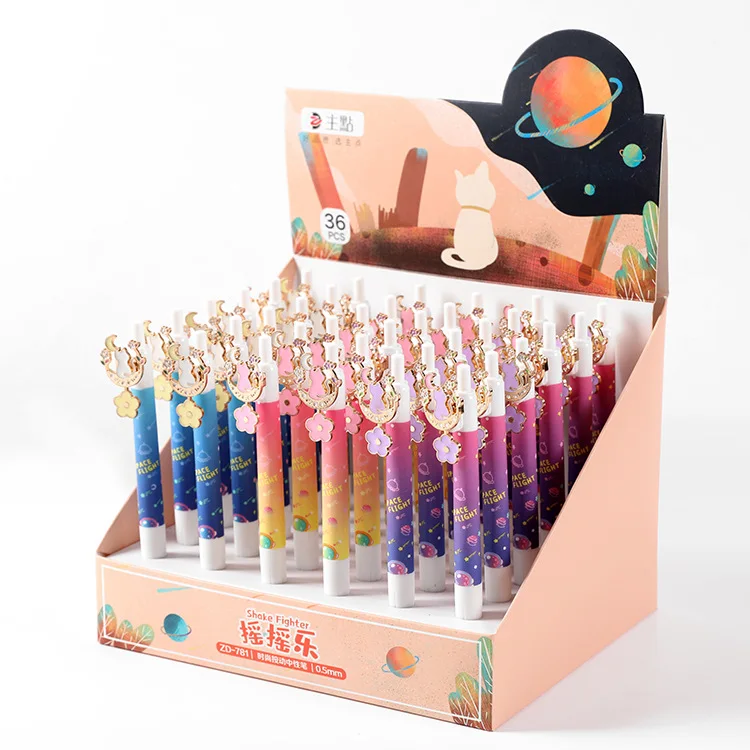 Press Cute Lovely Gel Pen Student Cute 36 PCS 0.5mm Pen Wholesale Cute Stationery Japanese Pens Back To School