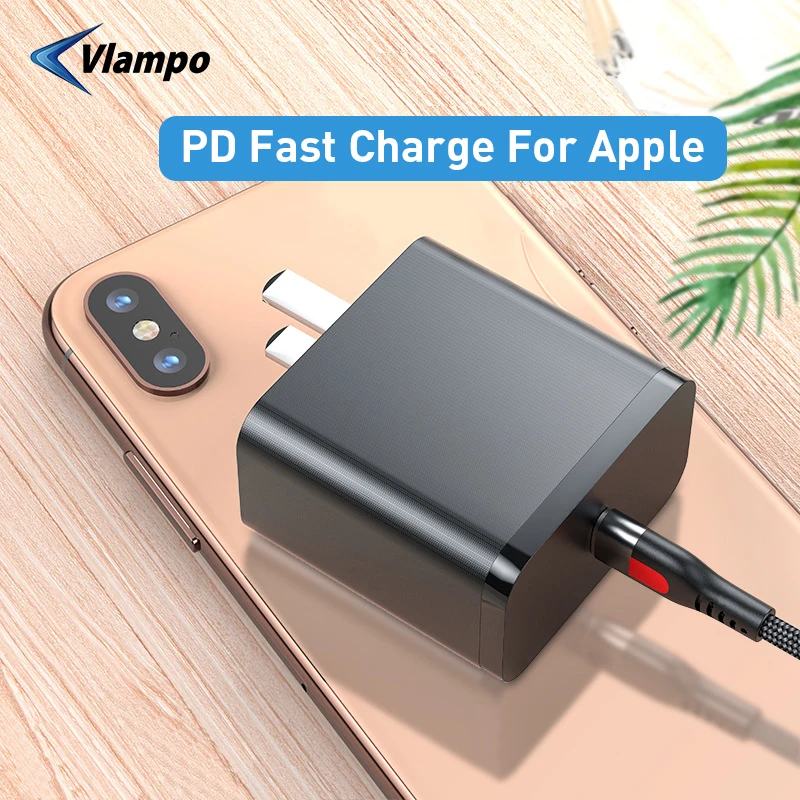VLAMPO PD кабель для iPhone 11 Pro Max XR XS 8 Plus USB Type C быстрой зарядки телефона с разъемом iPad |
