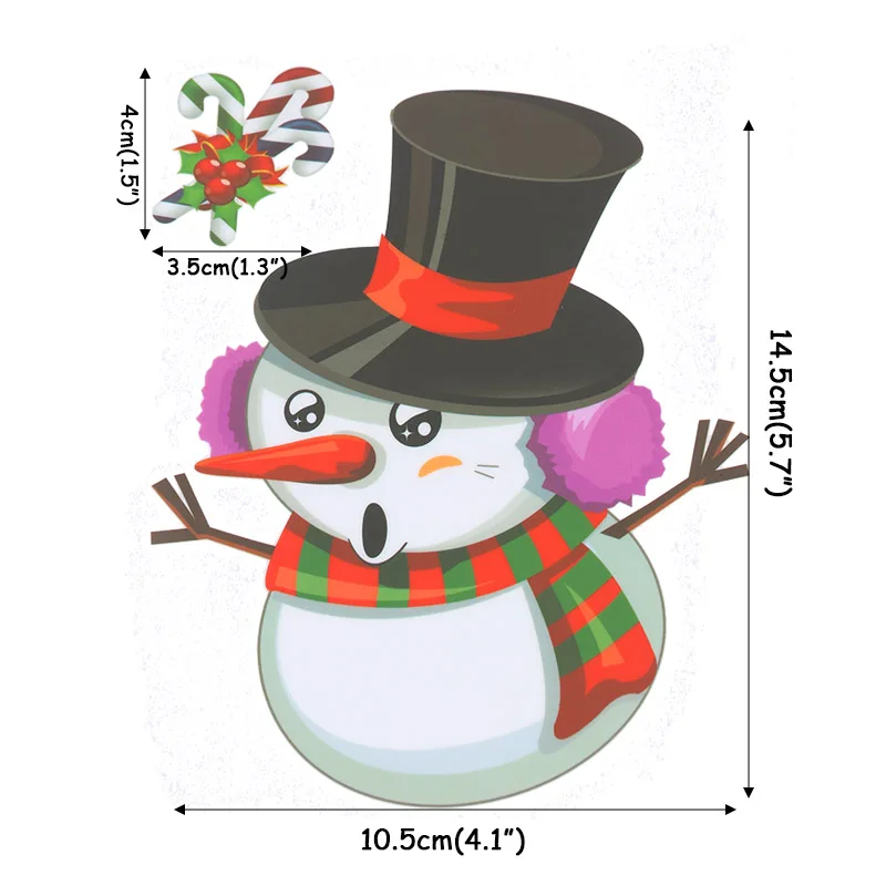 1 шт. рождественские настенные стикеры s Merry рождественские украшения для дома Noel холодильник Окно пластиковая наклейка navidad новогодний декор Natal - Цвет: 1pcs stickers