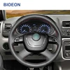 Black PU Artificial Leather Steering Wheel Cover for Skoda Octavia Superb Yeti 2009 2010 2011 2012 2013 Roomster Fabia ► Photo 3/6