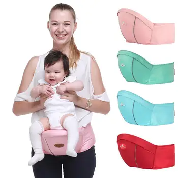 

2 reflective stripes Baby Hip Seat Carrier Waist Stool Walkers Hold Waist Belt Backpack Carrier Kids Infant comfort Waist Seat