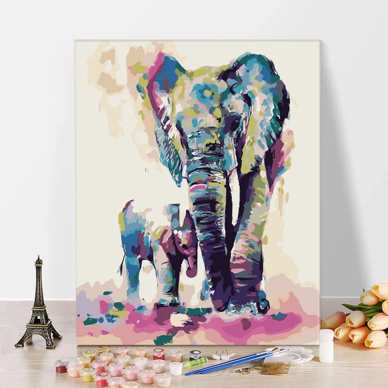 

DIY Digital Oil Painting Hand-Painted Substantial Living Room Cartoon Animation Own Coloring Paintings Decorative Painting A790