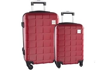 

Set valigie trolley 2 pezzi rigido PIERRE CARDIN rosso 4 ruote in abs