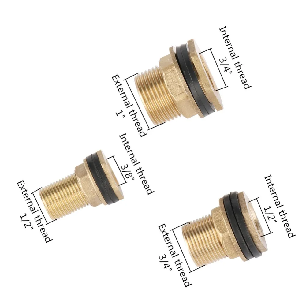 Gardening Tools 1/2 3/4 1 Male Thread To 3/8 1/2 3/4 Female Thread Brass Water Tank Water Tower Pipe Drain Adapters 1 pc