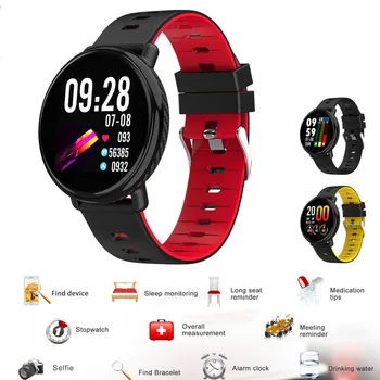 

Men's fitness smart watch heart rate sleep monitoring multiple sports modes 1.3 inch 2.5D HD touch screen sports ladies bracelet
