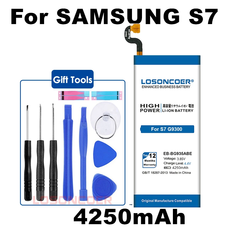 4250 мА/ч, EB-BG930ABE Батарея для samsung GALAXY S7 Батарея G9300 SM-G9300 SM-G930 G930 G930F G930FD G930W8 G9308