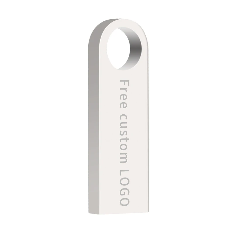 New Usb Flash Drive 128GB 64GB 32GB High Speed Usb Stick 3.0 Metal Pen Drive 16GB 8GB 4G Silver Pendrive Disk On Key Thumbdrives (4)