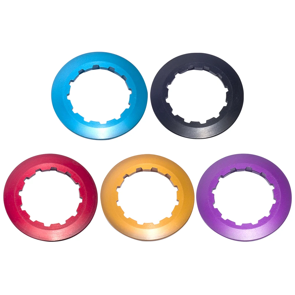Bicycle Cassette Bicycle Parts Mountain Road Bike Cassette Lockring 7075 Aluminum Alloy Cassette Lock Ring 11T Centerlock Disc Brake Rotor