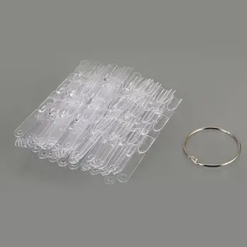 

50 PCS False Nail Tips Fan Shaped Polish Display Color Palette Card Practical Tool Manicure Nails Art Display Shelf Board