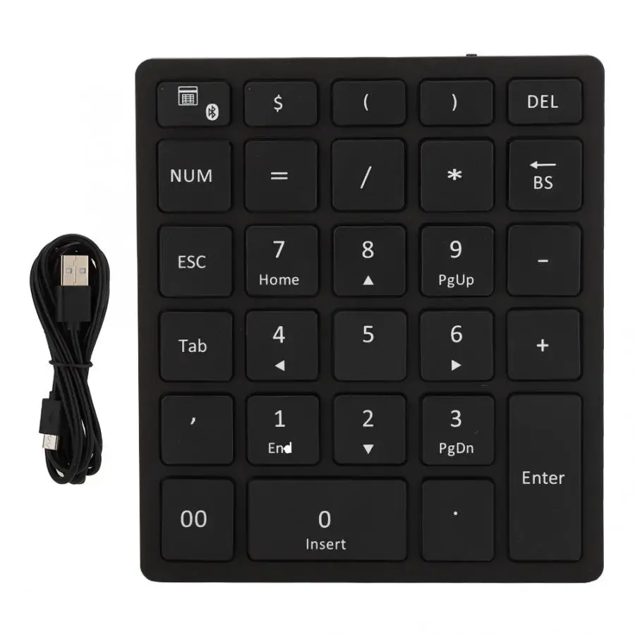 28 клавиш Bluetooth 3,0 цифровая клавиатура Мини клавиатура Поддержка для Windows Android OS системы универсальный для компьютера смартфон